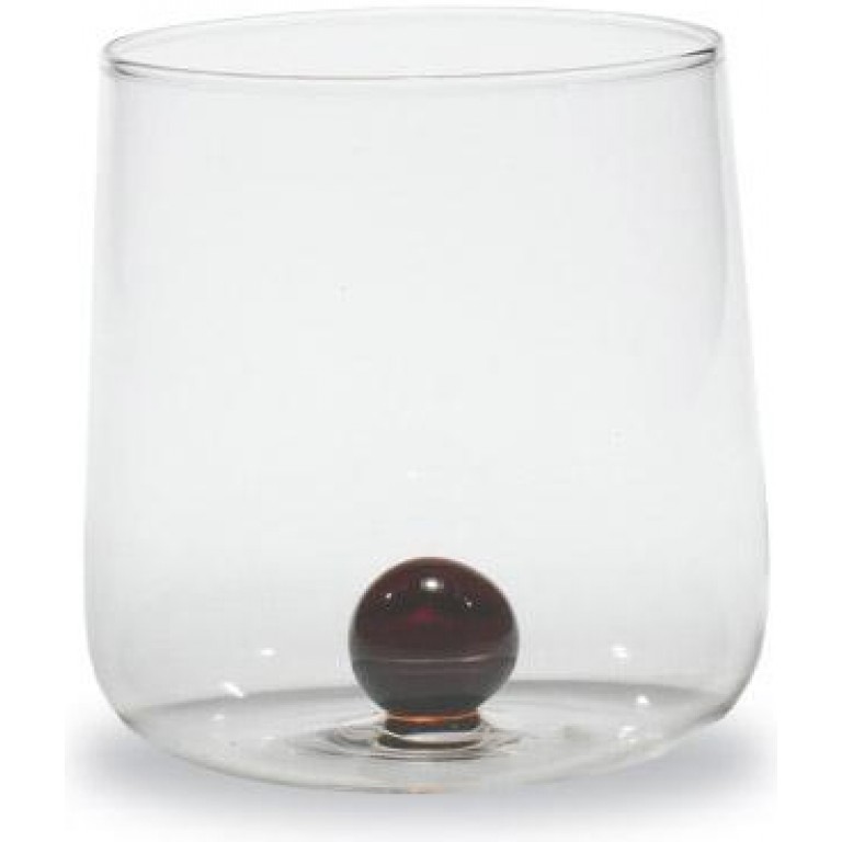 Прозрачный стакан Bilia янтарный мрамор