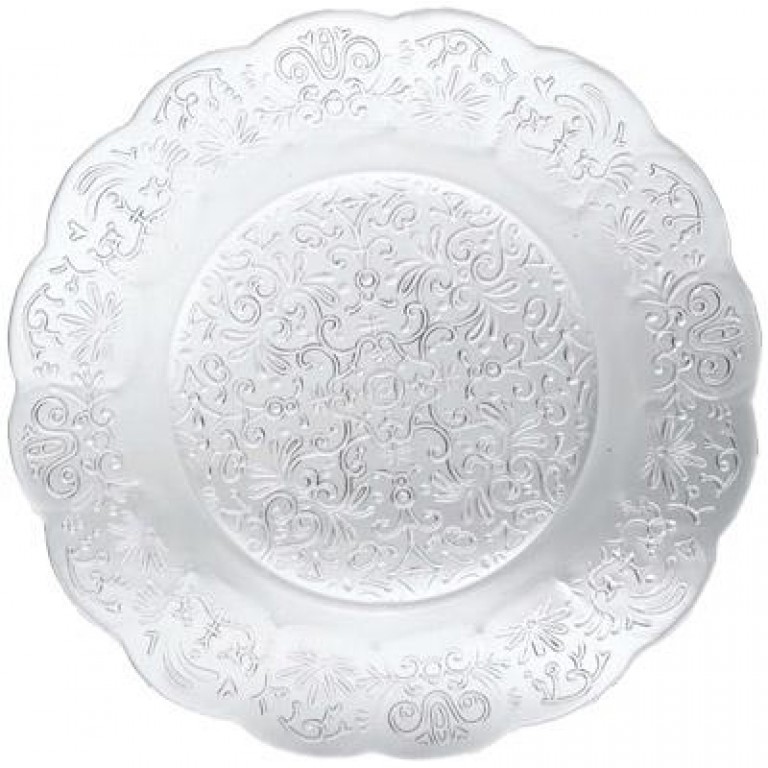 Тарелка Barocco Glass Plate прозрачный