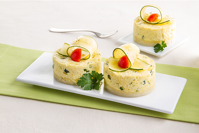 Courgette and mozzarella cheesecake Courgette and mozzarella cheesecake