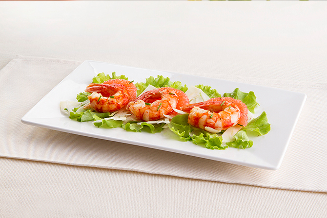 King prawn, grapefruit and fennel starter King prawn, grapefruit and fennel starter